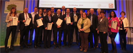 Die Preisträger 2014 mit Mitgliedern der Jury